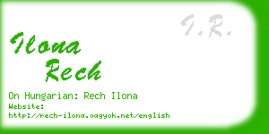 ilona rech business card